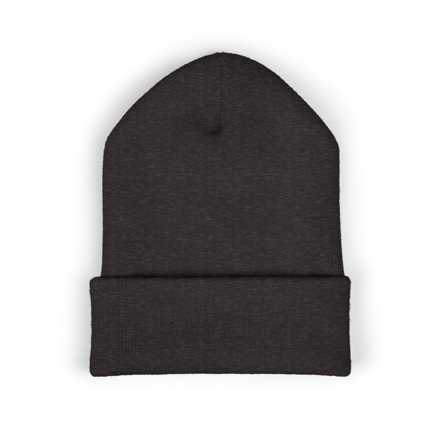 Embroidered Monogram Cuffed Beanie — Classic Initial D Knit Hat