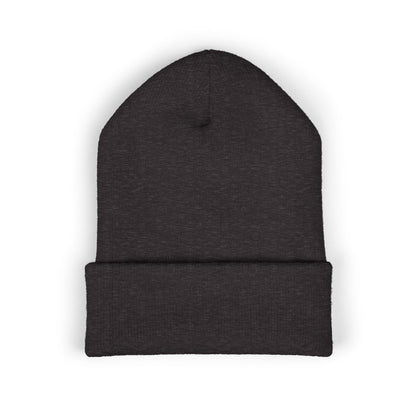 Embroidered Monogram Cuffed Beanie — Classic Initial D Knit Hat