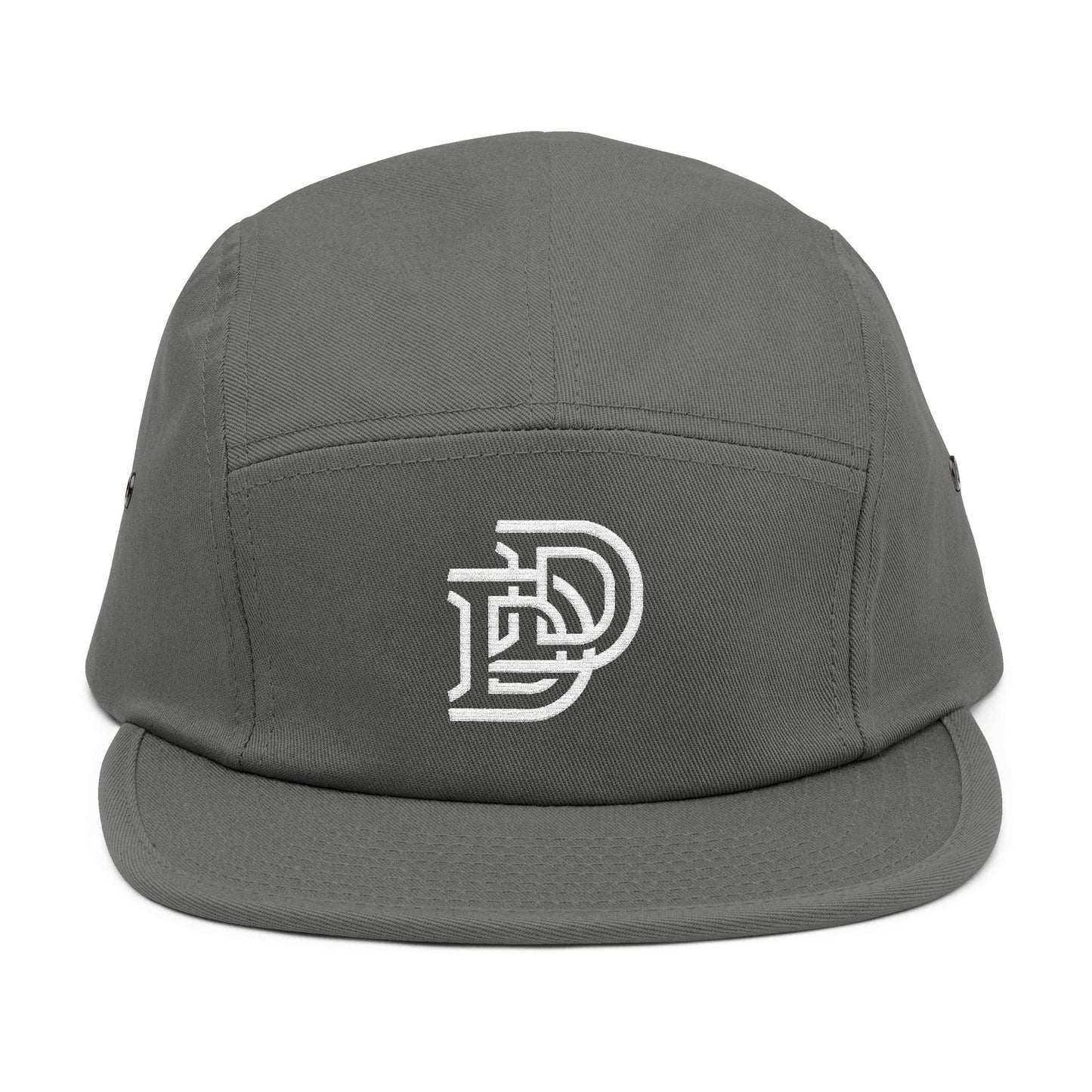 Embroidered D Logo 5-Panel Cap — Minimal Streetwear Hat