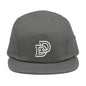 Embroidered D Logo 5-Panel Cap — Minimal Streetwear Hat