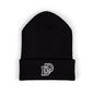 Embroidered Monogram Cuffed Beanie — Classic Initial D Knit Hat