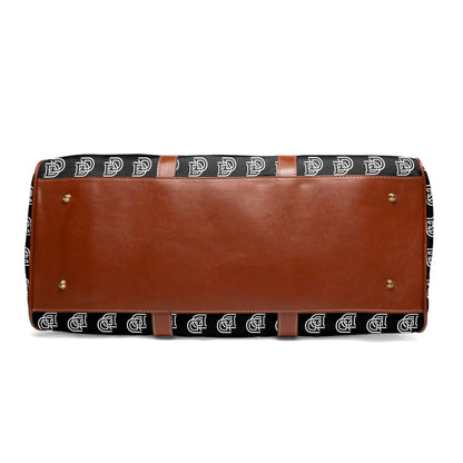 Monogram Waterproof Travel Duffle Bag — Black Patterned Weekender