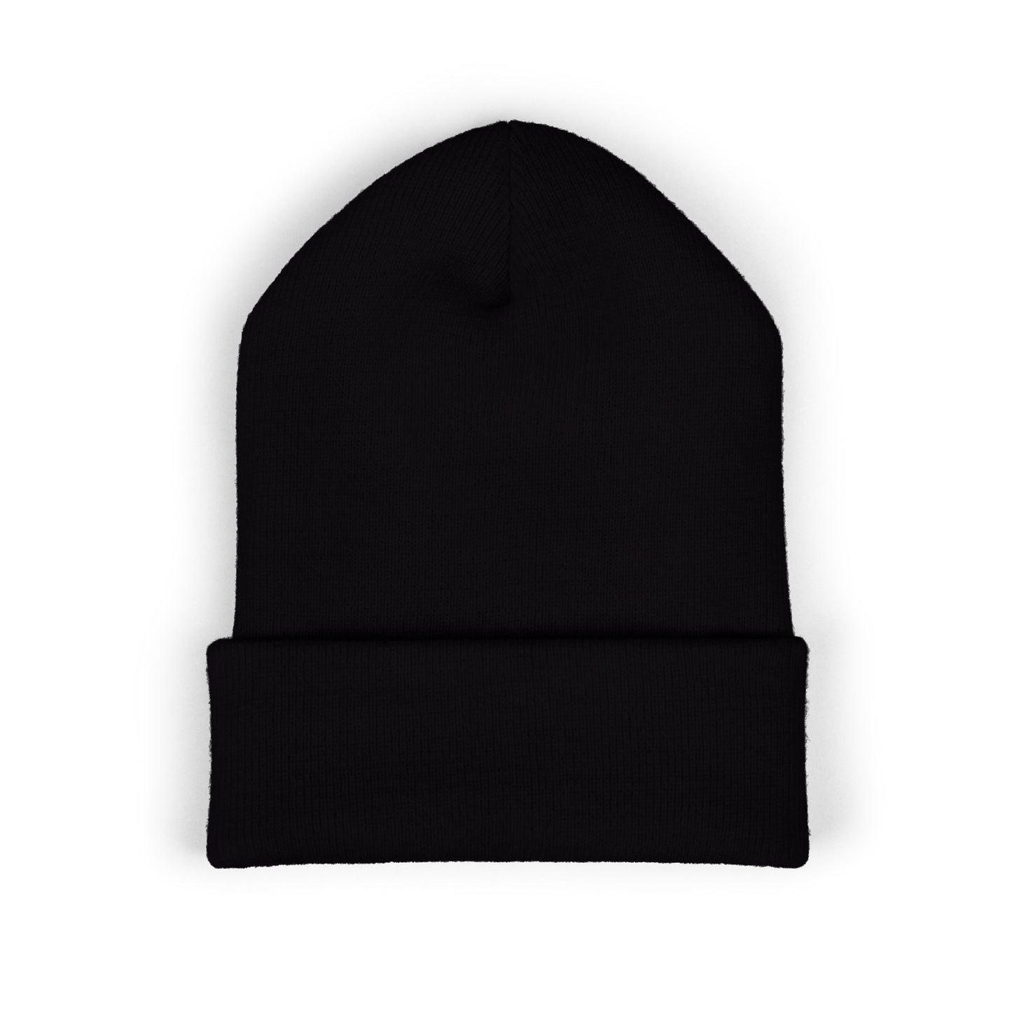 Embroidered Monogram Cuffed Beanie — Classic Initial D Knit Hat