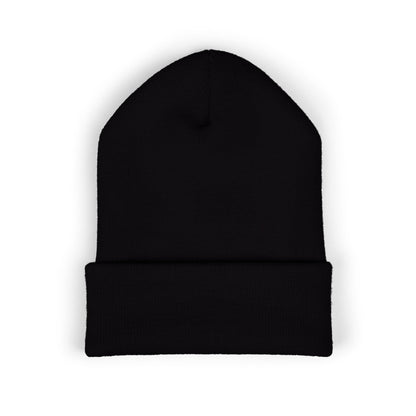 Embroidered Monogram Cuffed Beanie — Classic Initial D Knit Hat