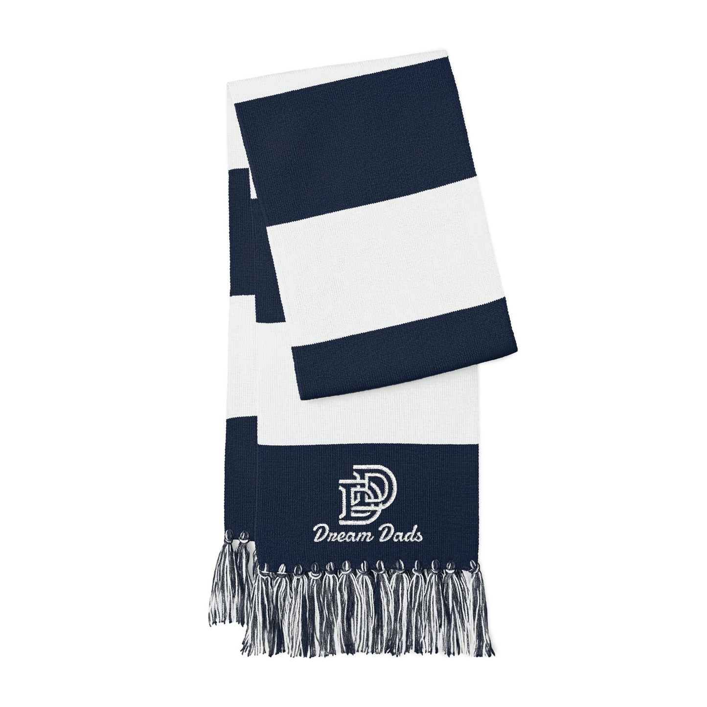 Embroidered Team Stripe Scarf – Custom Spectator Scarf with Logo