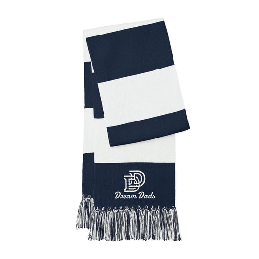 Embroidered Team Stripe Scarf – Custom Spectator Scarf with Logo