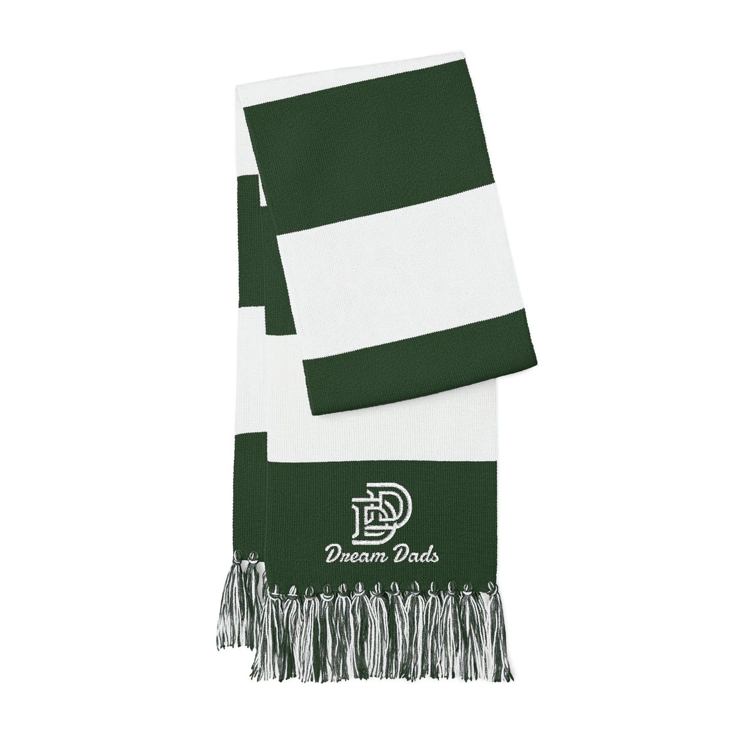 Embroidered Team Stripe Scarf – Custom Spectator Scarf with Logo