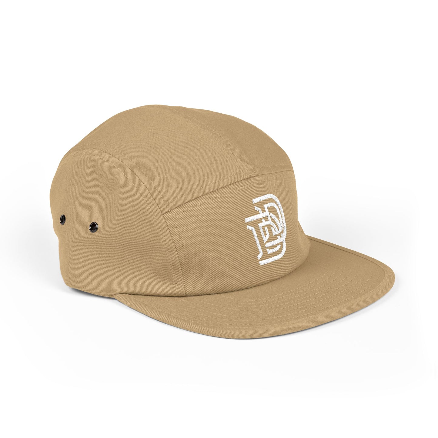 Embroidered D Logo 5-Panel Cap — Minimal Streetwear Hat