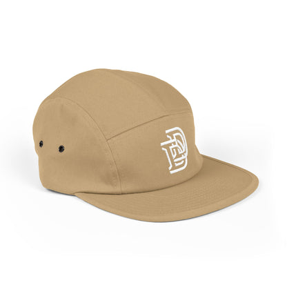 Embroidered D Logo 5-Panel Cap — Minimal Streetwear Hat