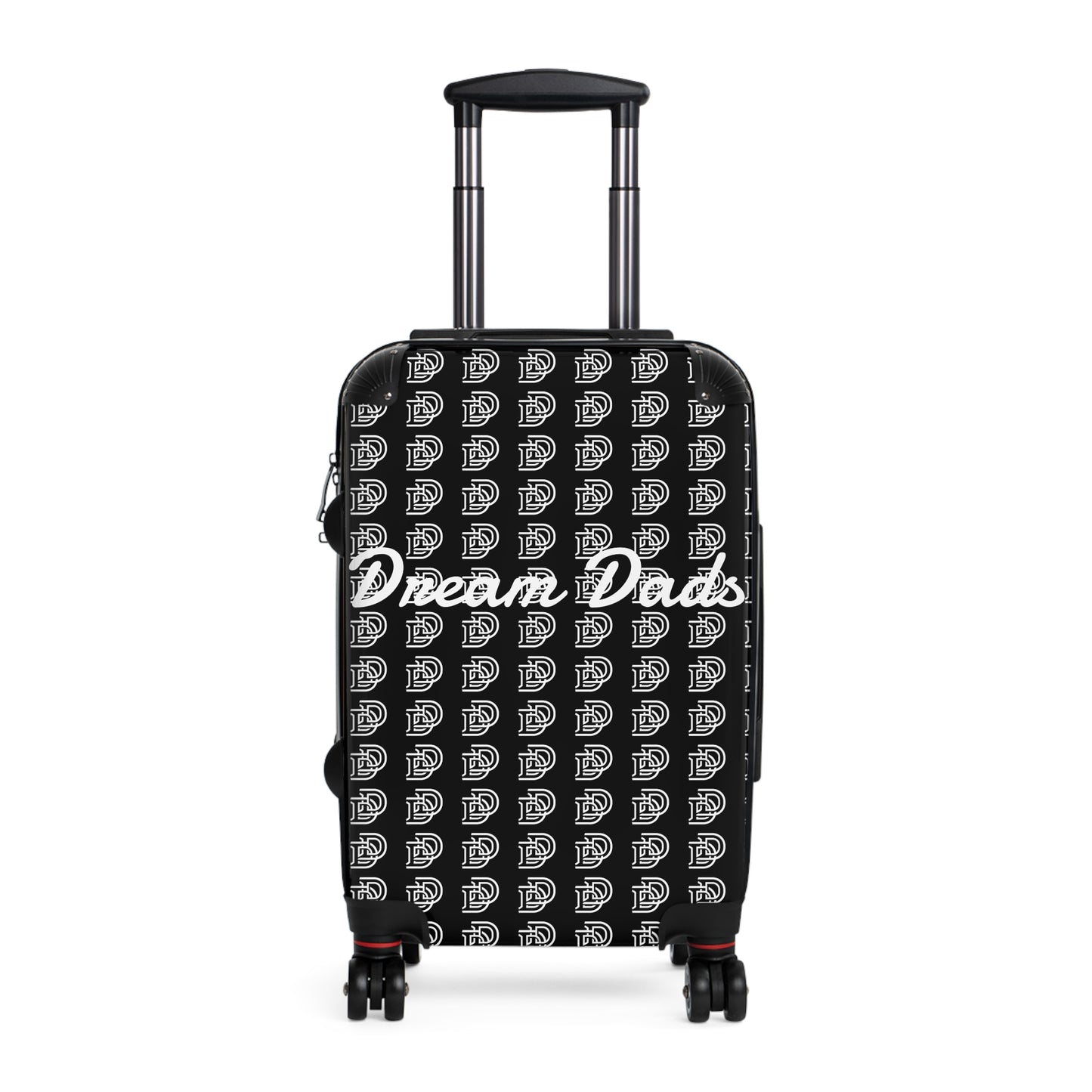 Dream Dads Carry-On Suitcase – Black Monogram Travel Luggage for Fathers