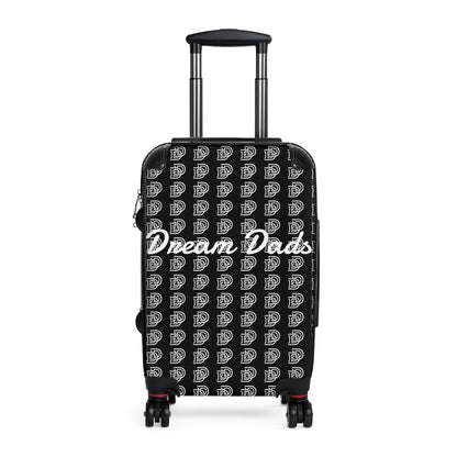 Dream Dads Carry-On Suitcase – Black Monogram Travel Luggage for Fathers