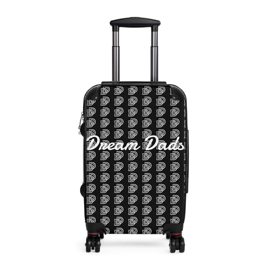 Dream Dads Carry-On Suitcase – Black Monogram Travel Luggage for Fathers