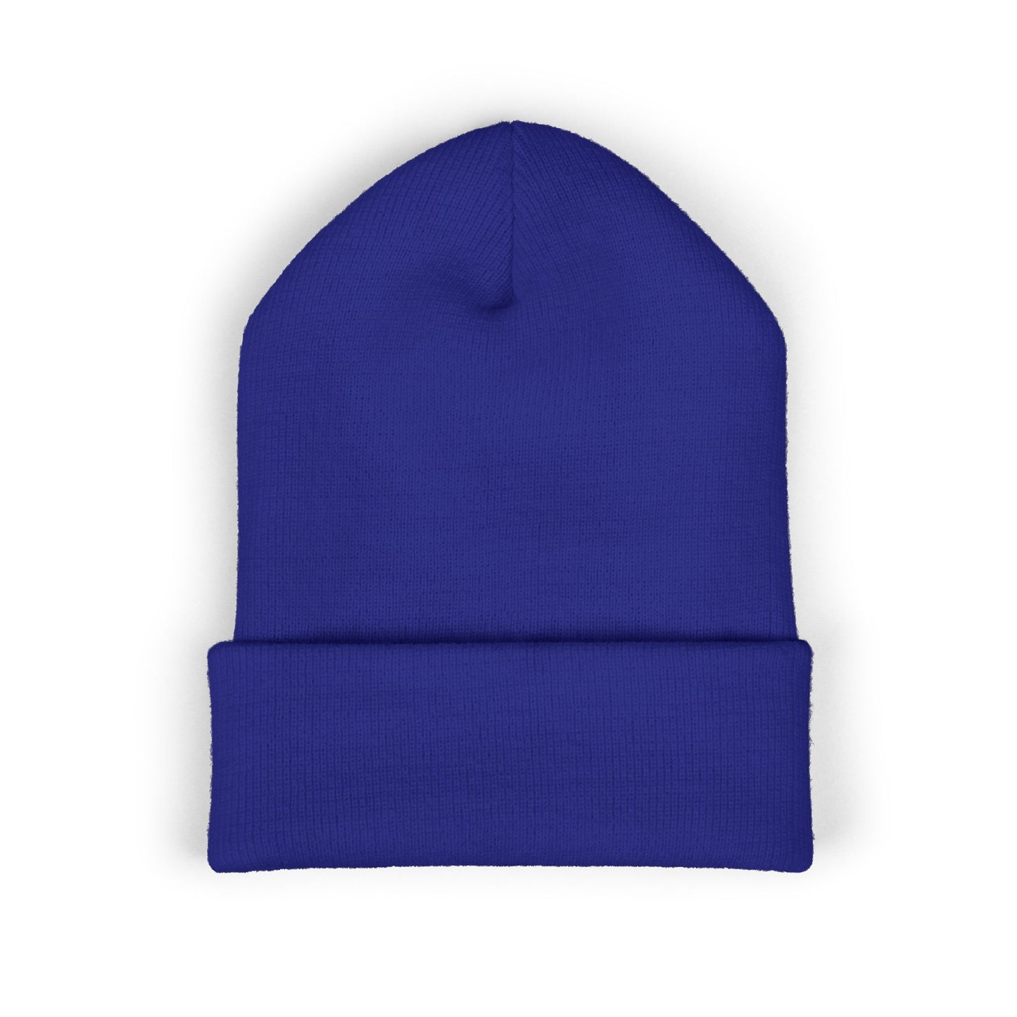 Embroidered Monogram Cuffed Beanie — Classic Initial D Knit Hat