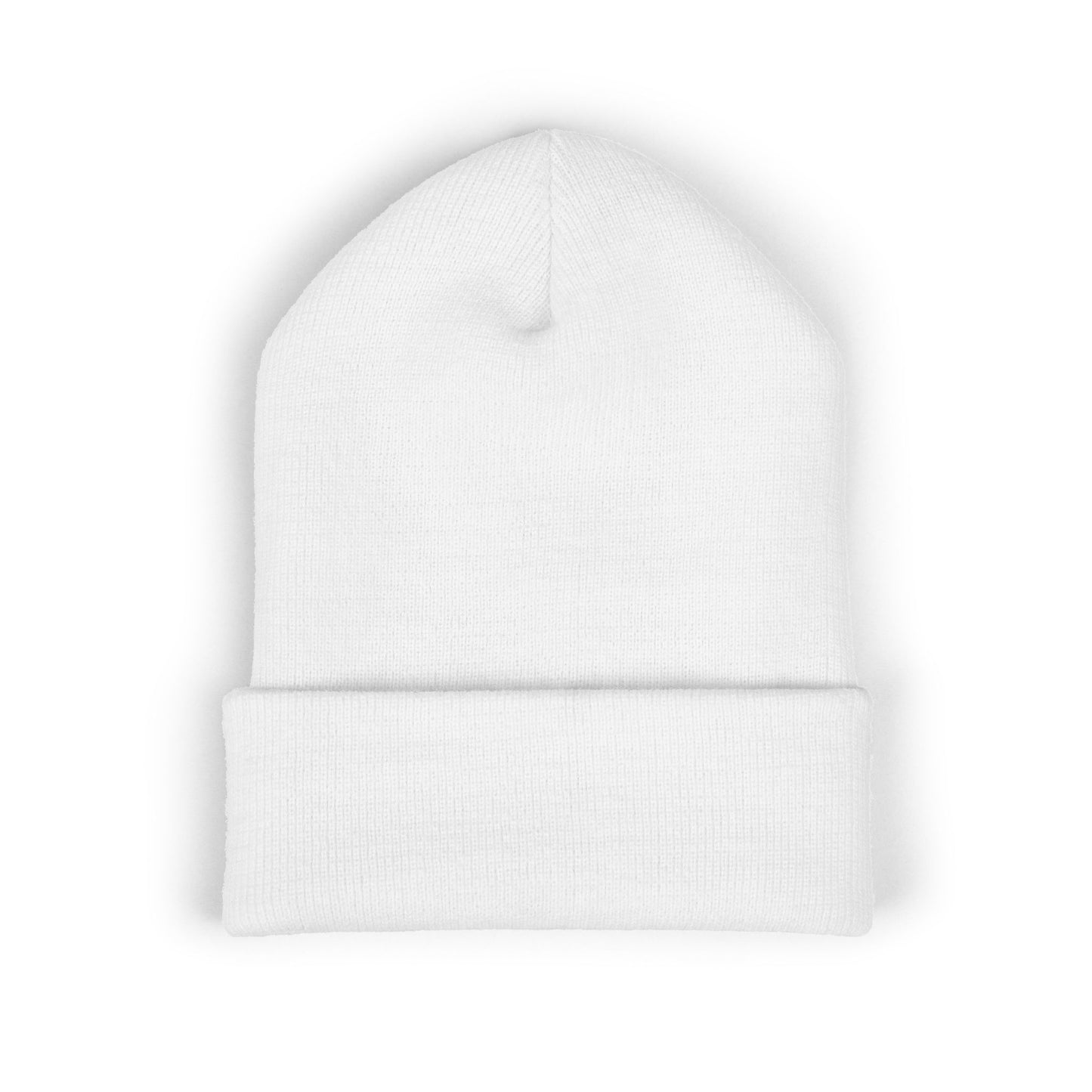 Embroidered Monogram Cuffed Beanie — Classic Initial D Knit Hat