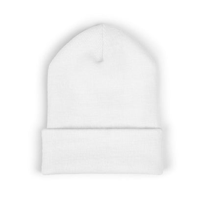 Embroidered Monogram Cuffed Beanie — Classic Initial D Knit Hat