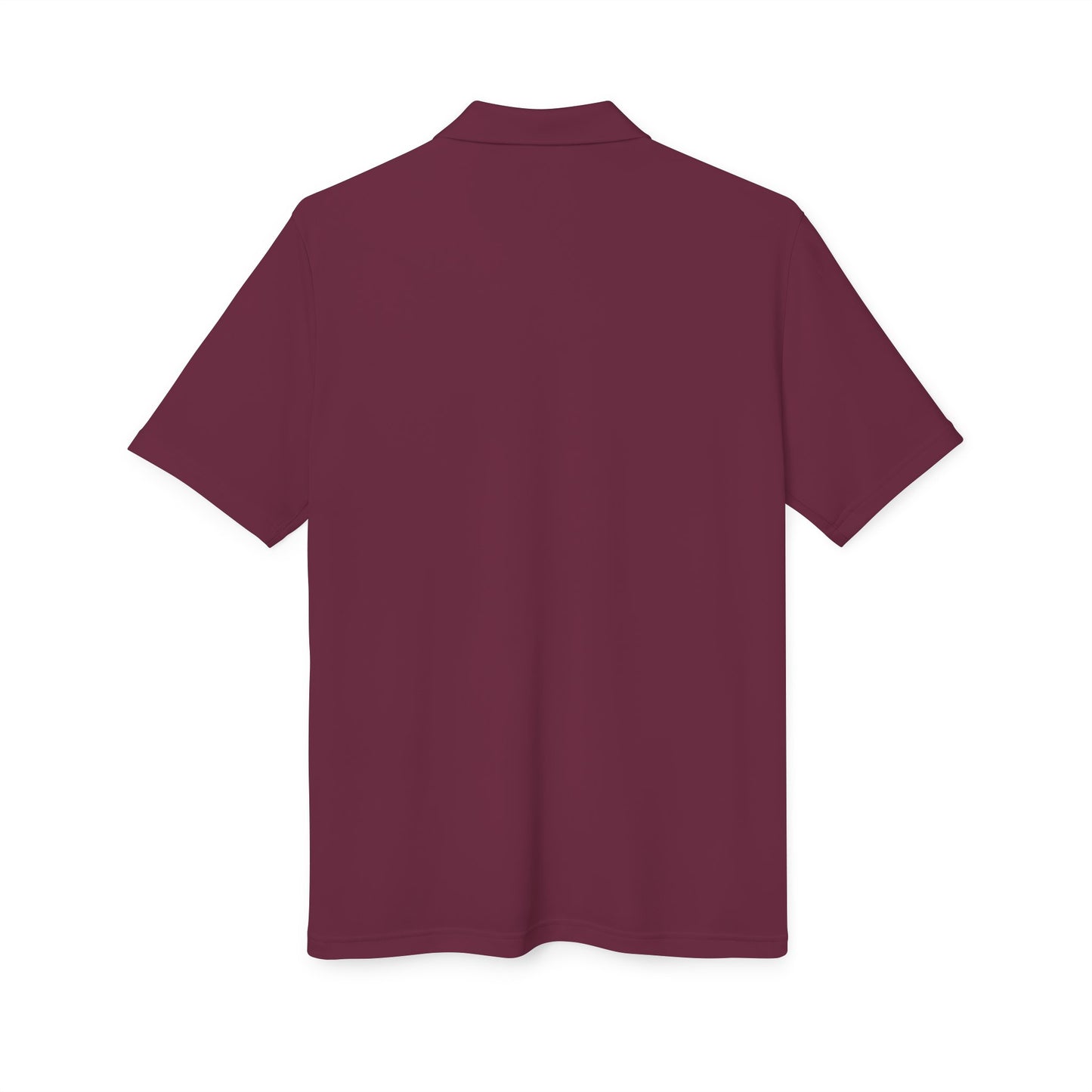 Orange Performance Polo with 'D' Chest Logo — Men's Golf & Team Shirt