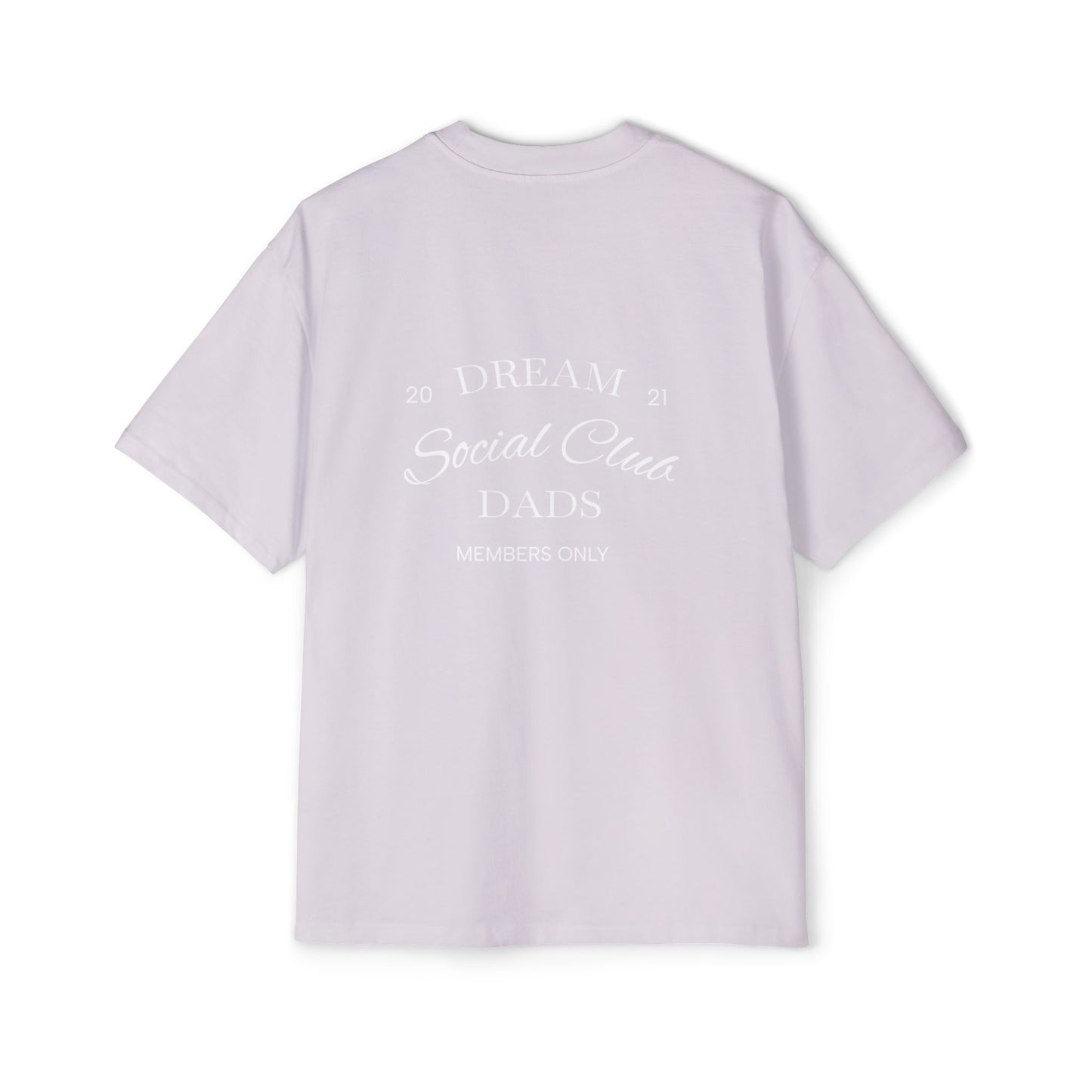 Dream Dads Tee — 'Dream Social Club Dads' Red Oversized Men's T-Shirt