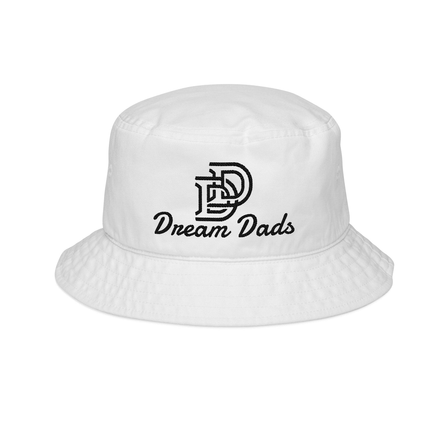 Dream Dads Embroidered Bucket Hat — Casual Dad Logo Sun Hat