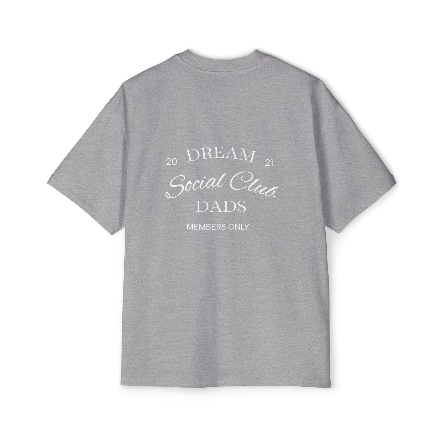 Dream Dads Tee — 'Dream Social Club Dads' Red Oversized Men's T-Shirt