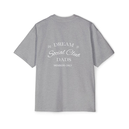 Dream Dads Tee — 'Dream Social Club Dads' Red Oversized Men's T-Shirt