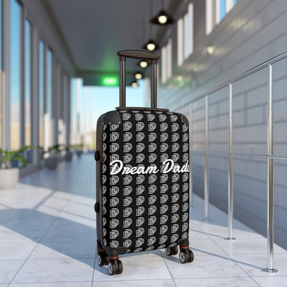 Dream Dads Carry-On Suitcase – Black Monogram Travel Luggage for Fathers