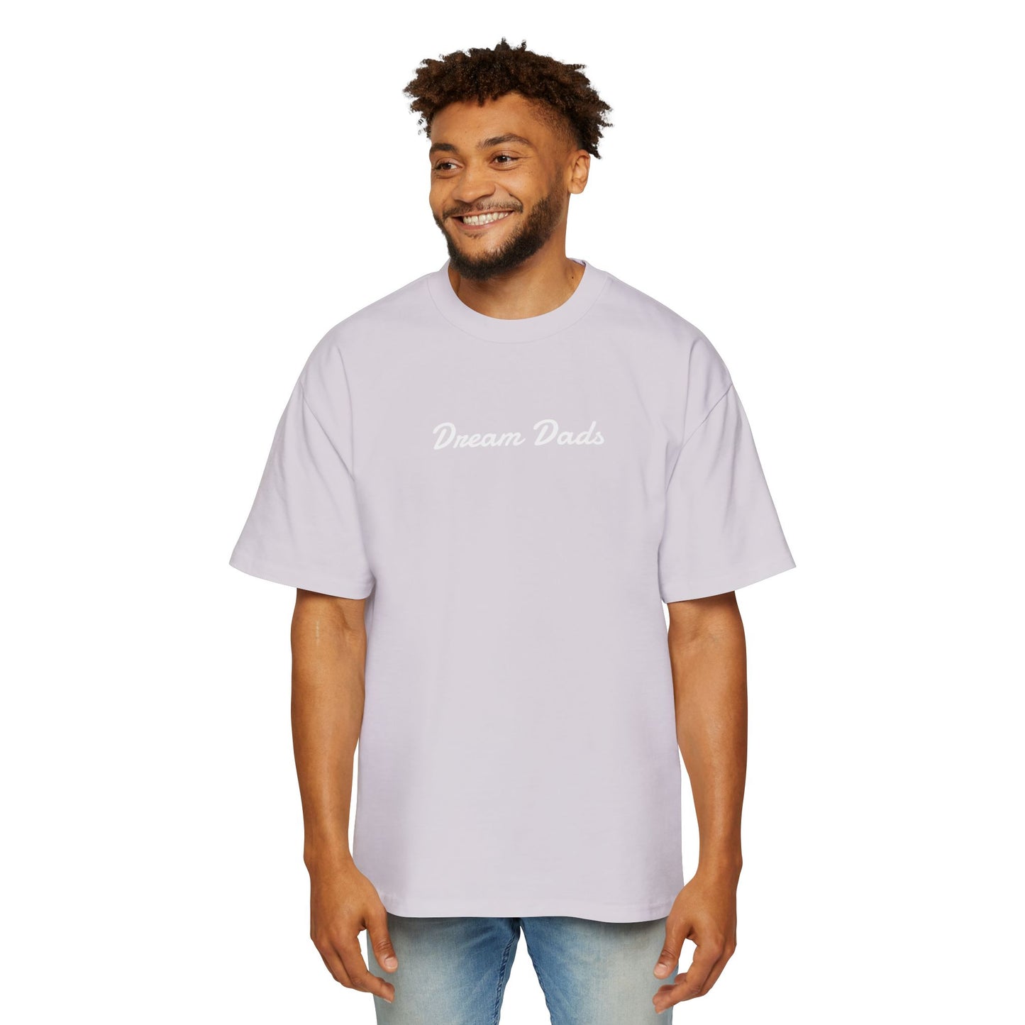 Dream Dads Tee — 'Dream Social Club Dads' Red Oversized Men's T-Shirt