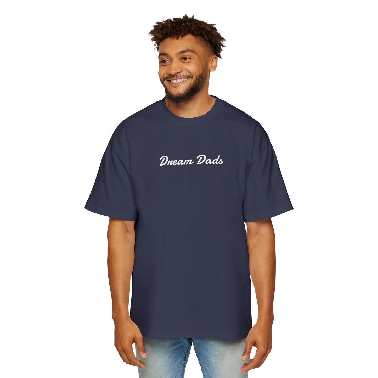 Dream Dads Tee — 'Dream Social Club Dads' Red Oversized Men's T-Shirt