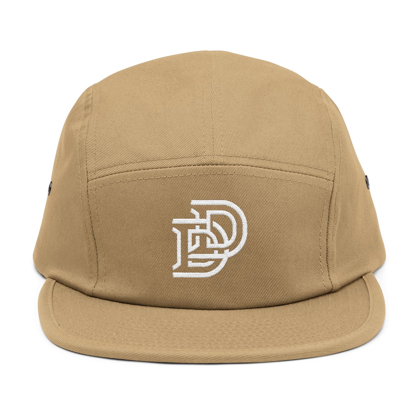 Embroidered D Logo 5-Panel Cap — Minimal Streetwear Hat