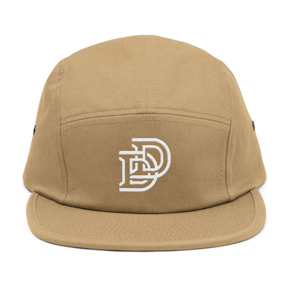 Embroidered D Logo 5-Panel Cap — Minimal Streetwear Hat