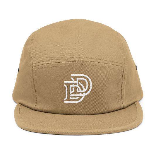 Embroidered D Logo 5-Panel Cap — Minimal Streetwear Hat
