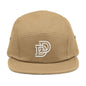 Embroidered D Logo 5-Panel Cap — Minimal Streetwear Hat