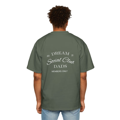 Dream Dads Tee — 'Dream Social Club Dads' Red Oversized Men's T-Shirt