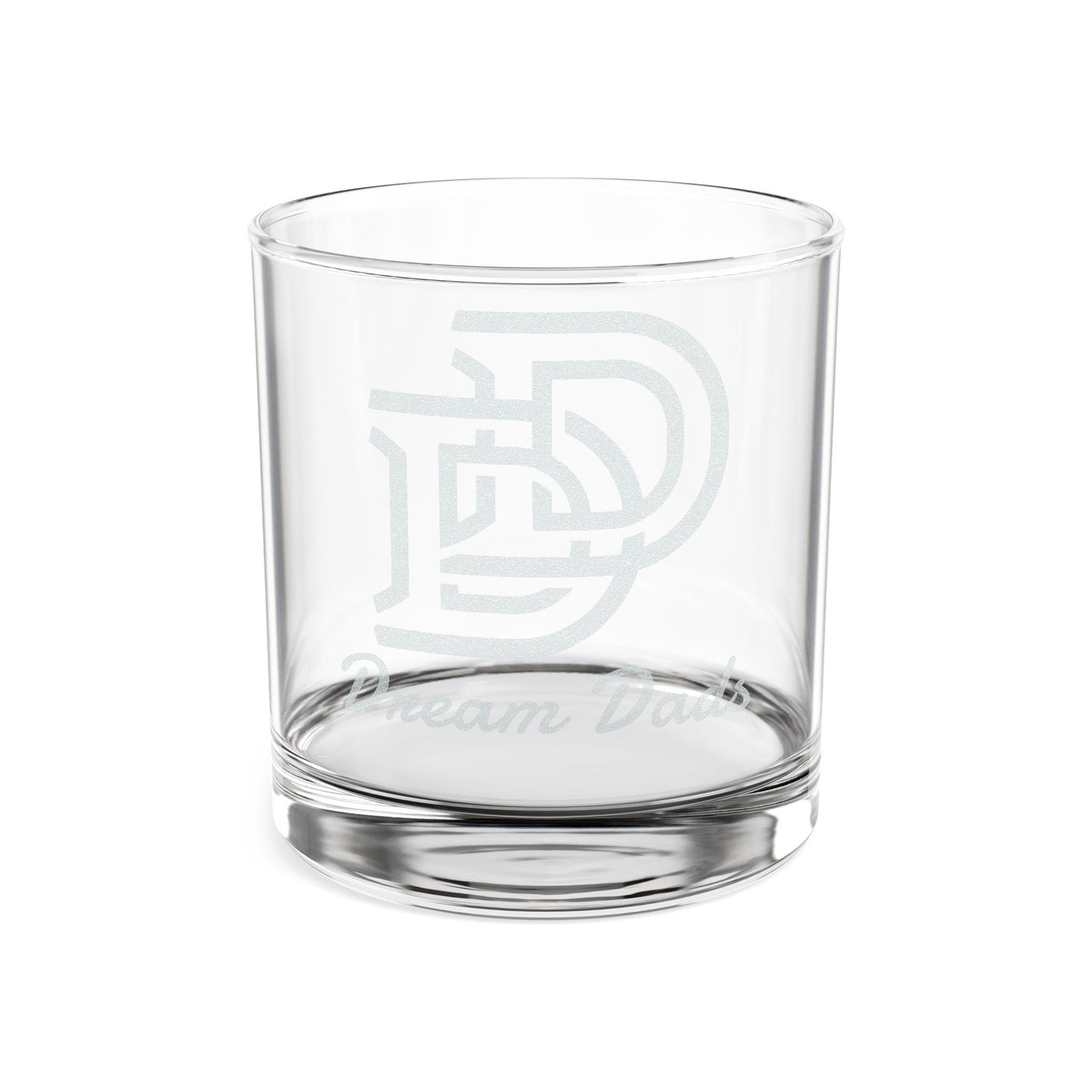 Engraved 10.5oz Whiskey Glass — Classic Monogram 'Dream Dad' Gift