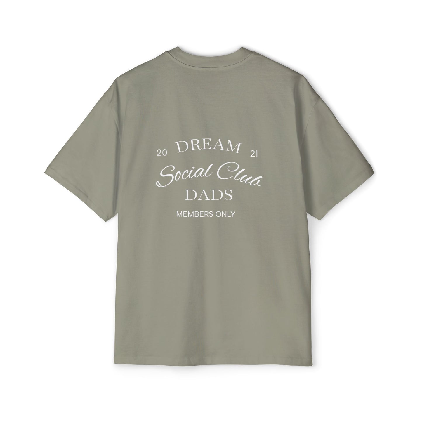 Dream Dads Tee — 'Dream Social Club Dads' Red Oversized Men's T-Shirt