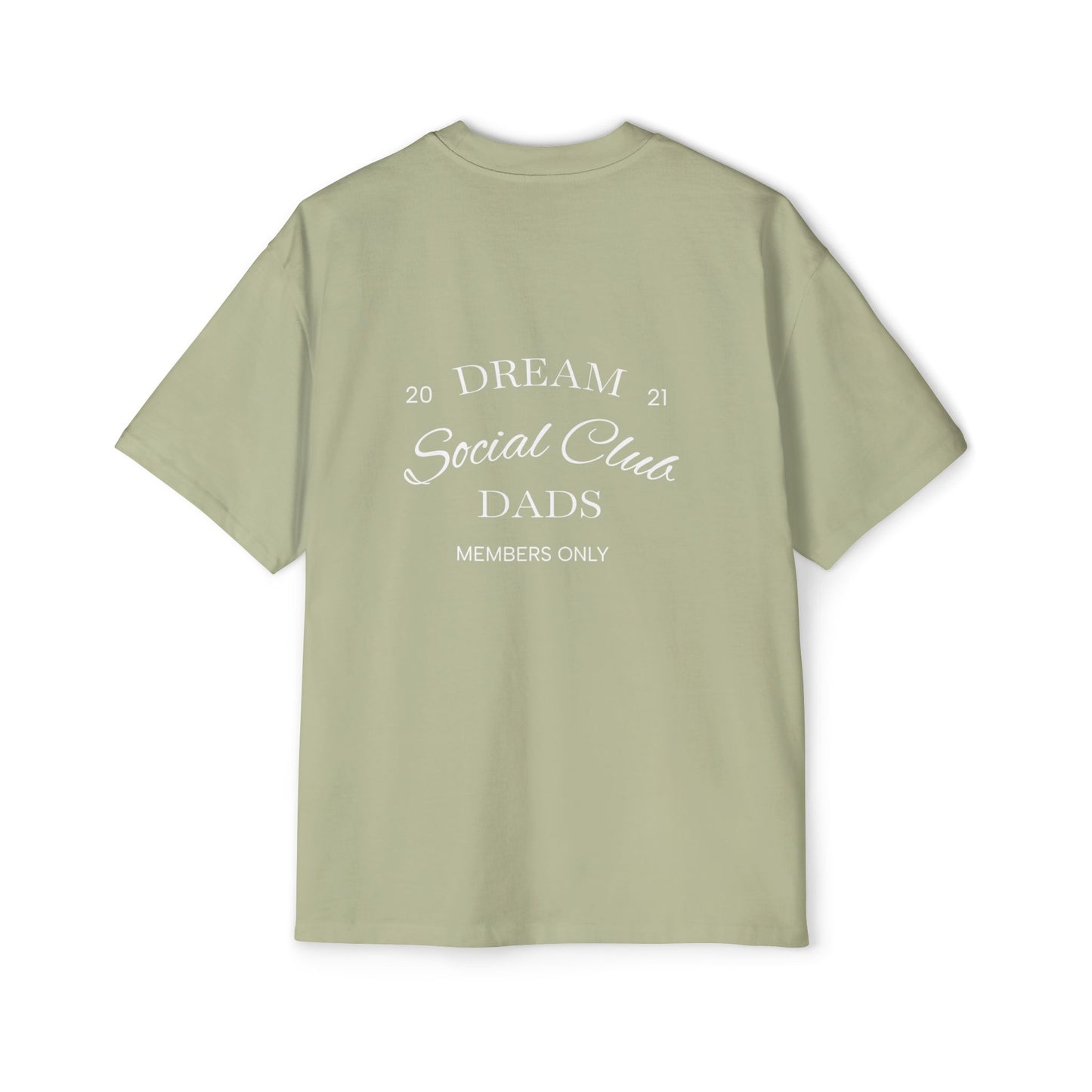 Dream Dads Tee — 'Dream Social Club Dads' Red Oversized Men's T-Shirt