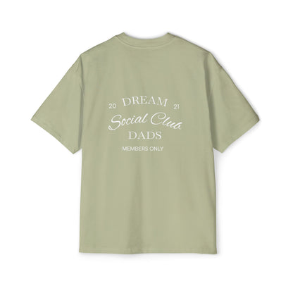 Dream Dads Tee — 'Dream Social Club Dads' Red Oversized Men's T-Shirt