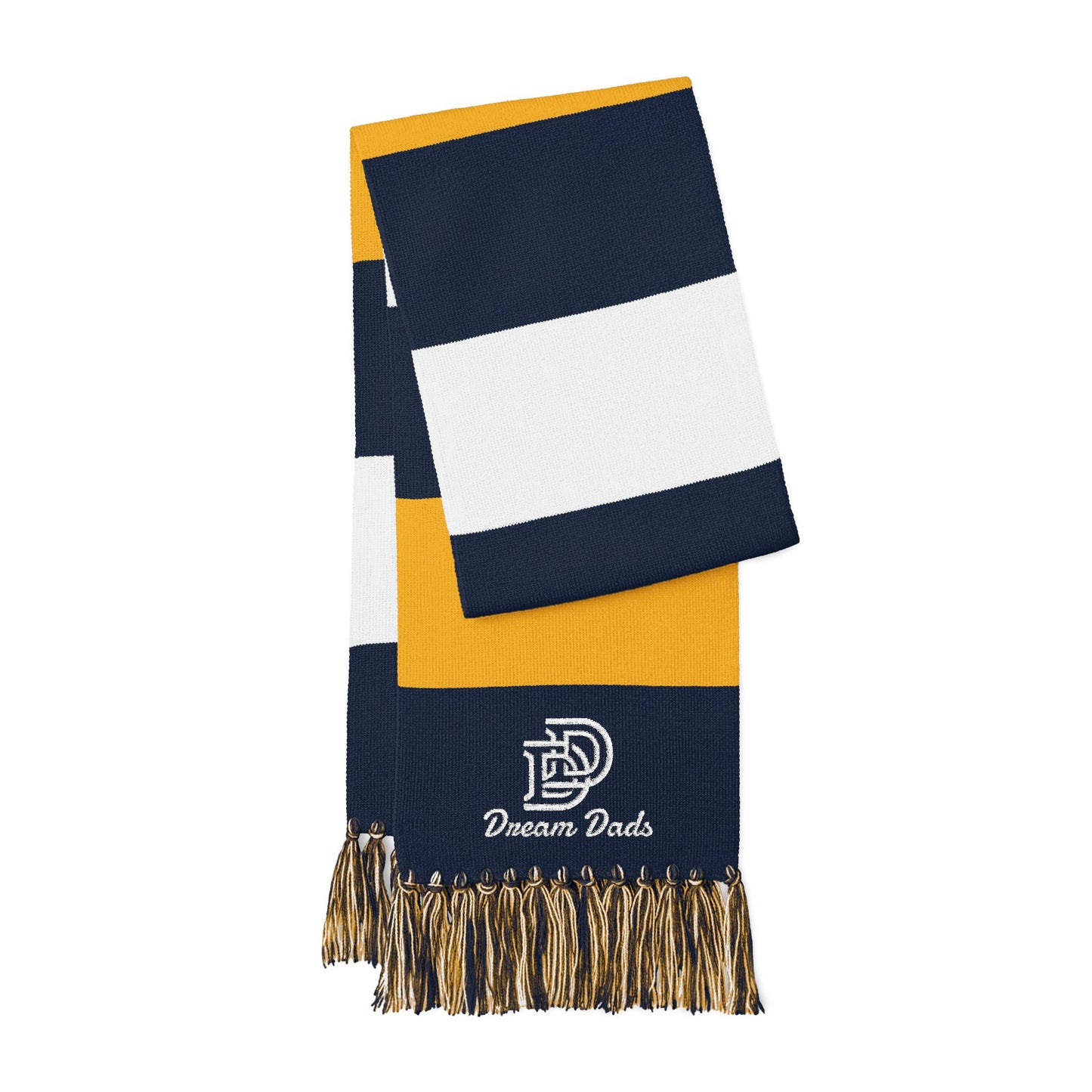 Embroidered Team Stripe Scarf – Custom Spectator Scarf with Logo