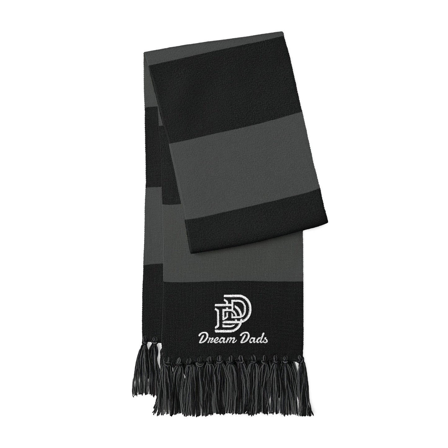 Embroidered Team Stripe Scarf – Custom Spectator Scarf with Logo
