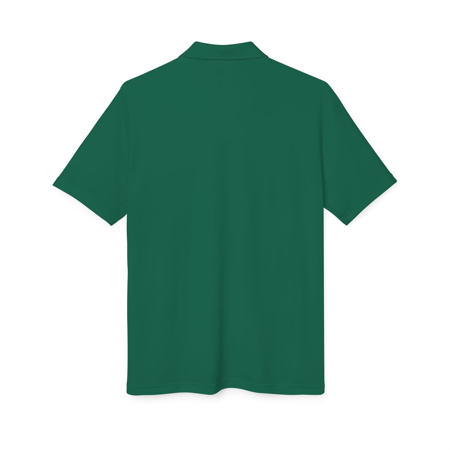Orange Performance Polo with 'D' Chest Logo — Men's Golf & Team Shirt