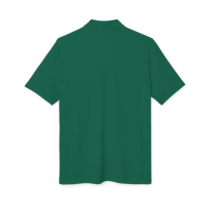 Orange Performance Polo with 'D' Chest Logo — Men's Golf & Team Shirt