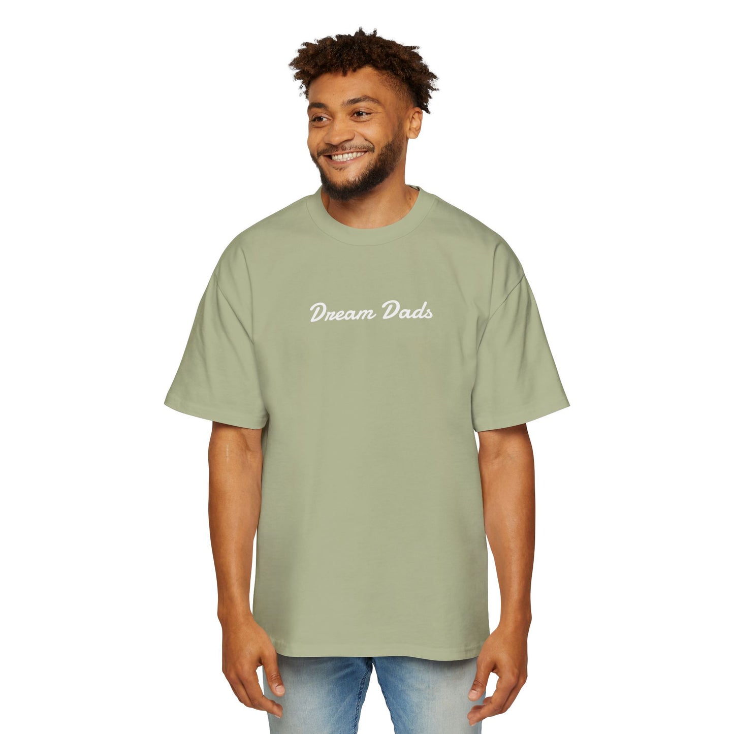 Dream Dads Tee — 'Dream Social Club Dads' Red Oversized Men's T-Shirt