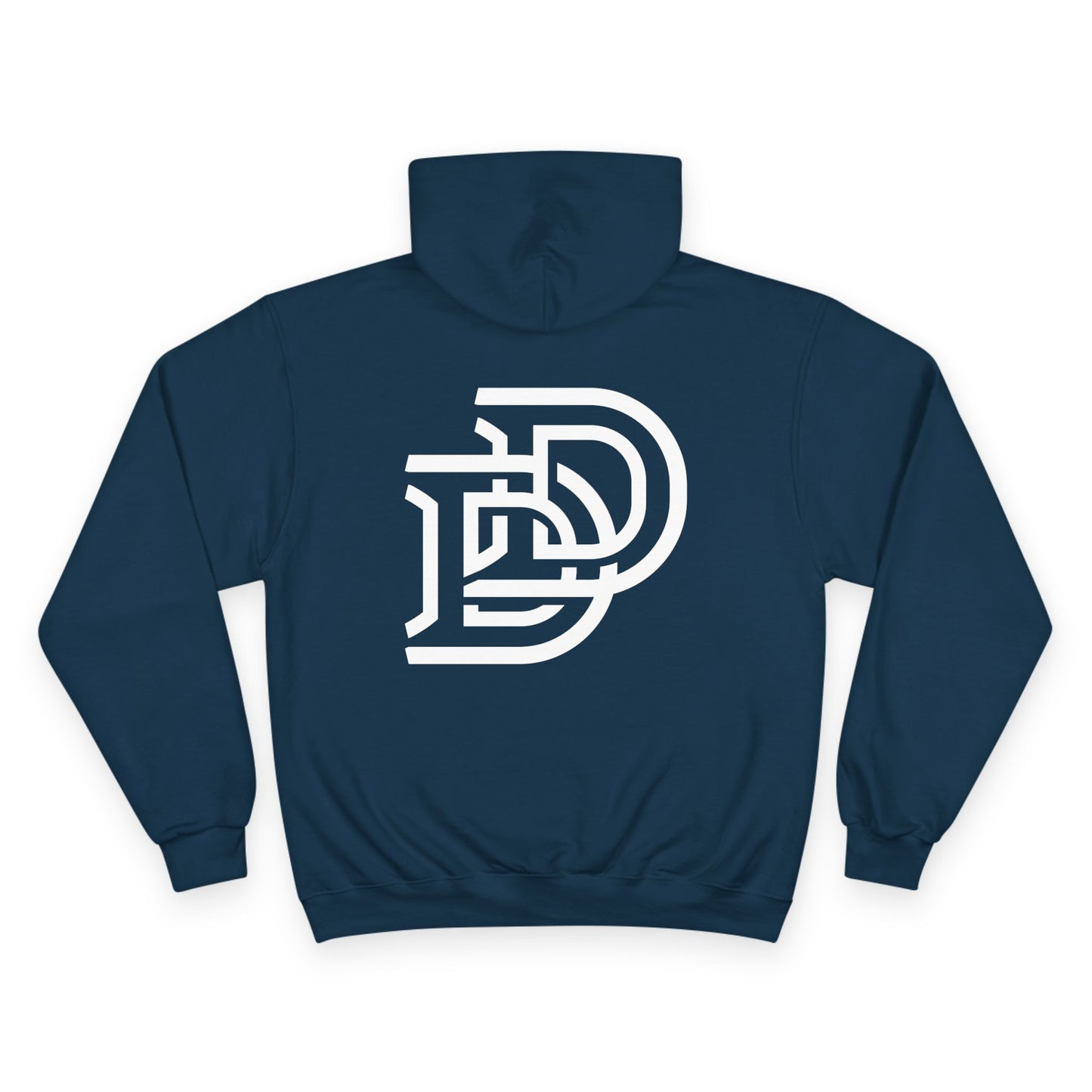 Dream Dads Hoodie — Minimal Script Front & Interlocking DD Back Pullover