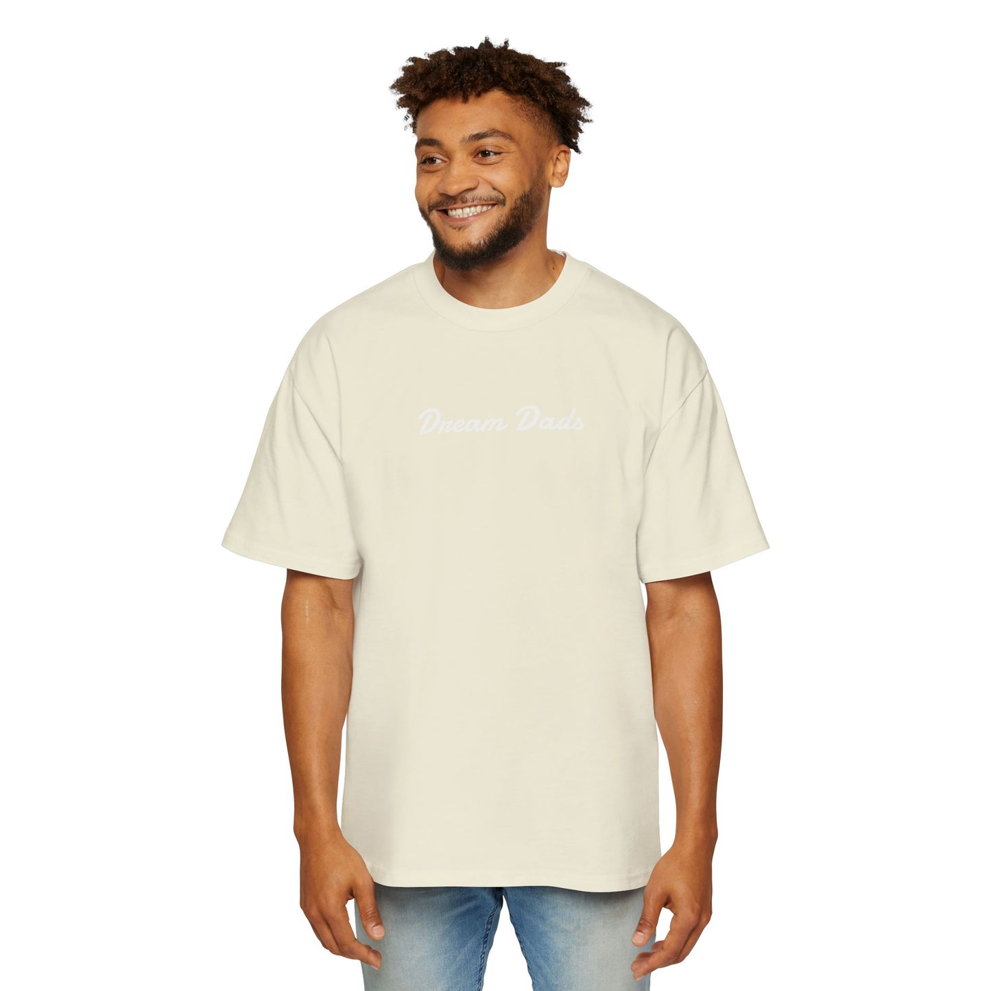 Dream Dads Tee — 'Dream Social Club Dads' Red Oversized Men's T-Shirt