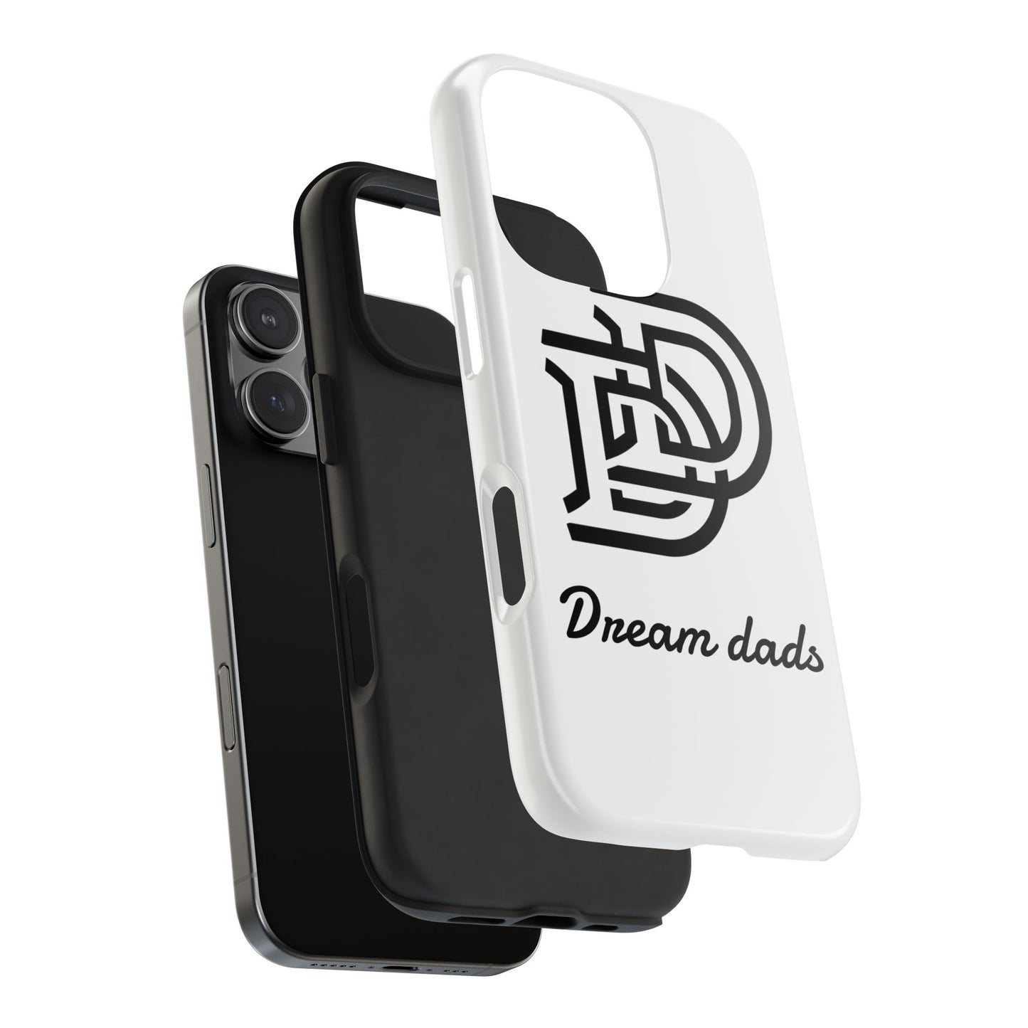 Dream Dads Tough Phone Case — Minimal Monogram DD Phone Cover for Fathers, Father’s Day Gift