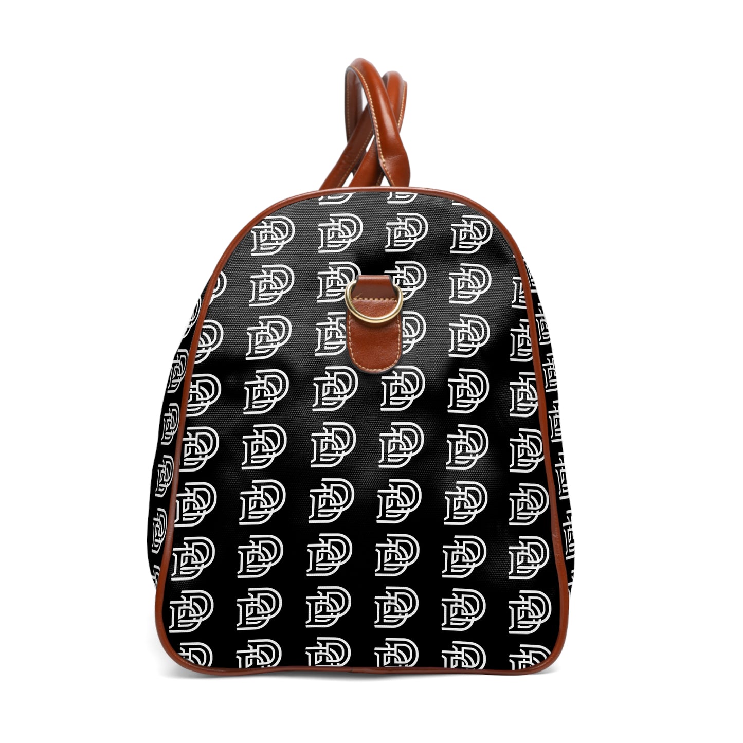 Monogram Waterproof Travel Duffle Bag — Black Patterned Weekender