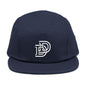 Embroidered D Logo 5-Panel Cap — Minimal Streetwear Hat