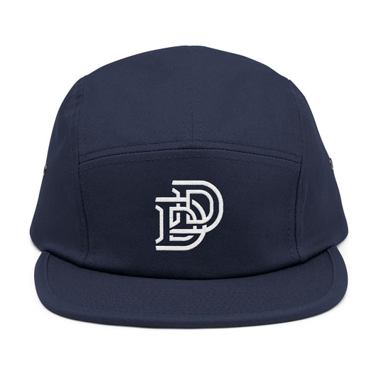 Embroidered D Logo 5-Panel Cap — Minimal Streetwear Hat