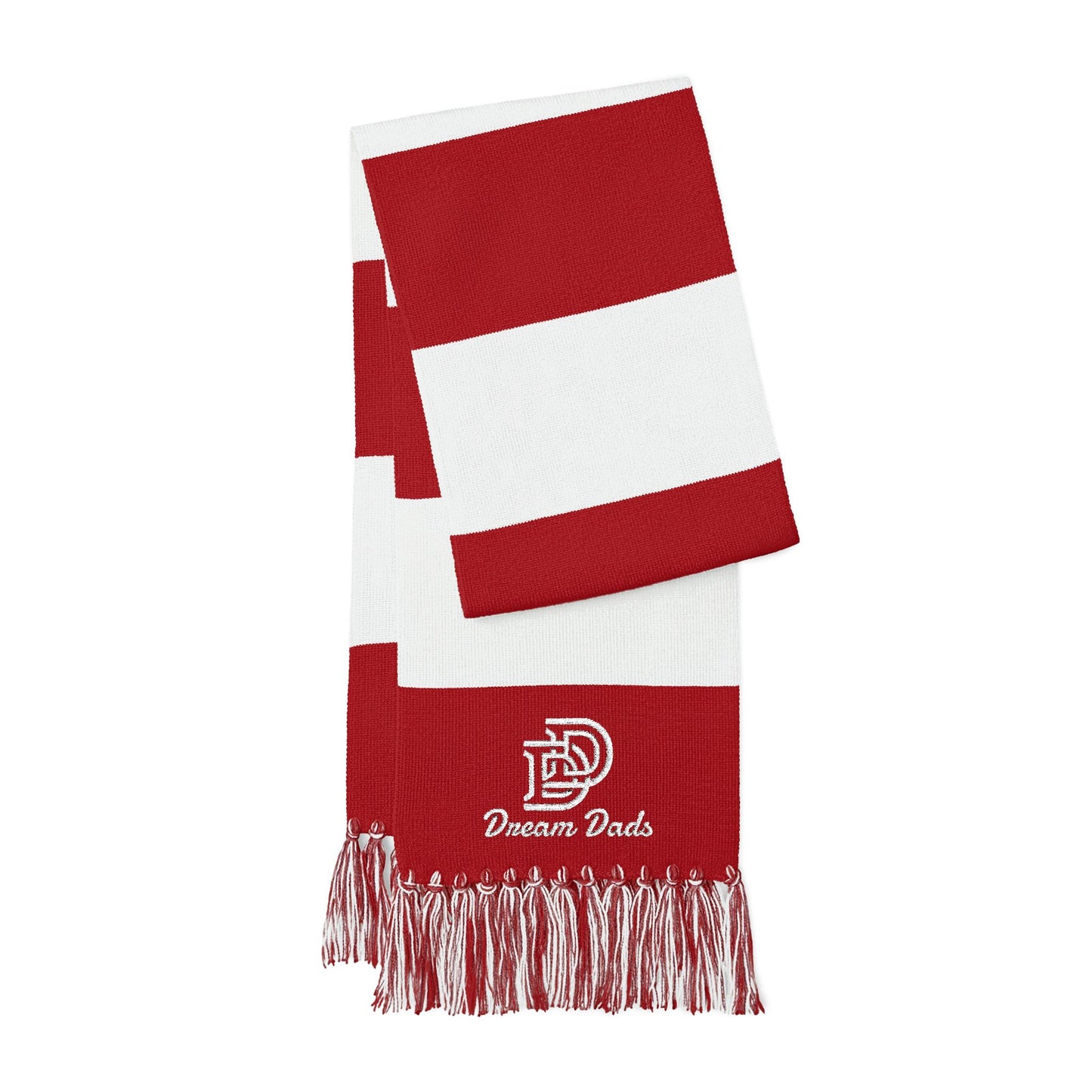 Embroidered Team Stripe Scarf – Custom Spectator Scarf with Logo
