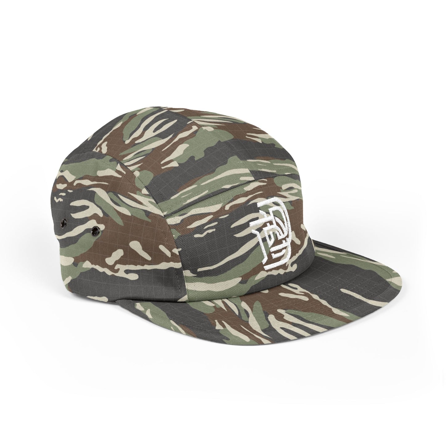 Embroidered D Logo 5-Panel Cap — Minimal Streetwear Hat