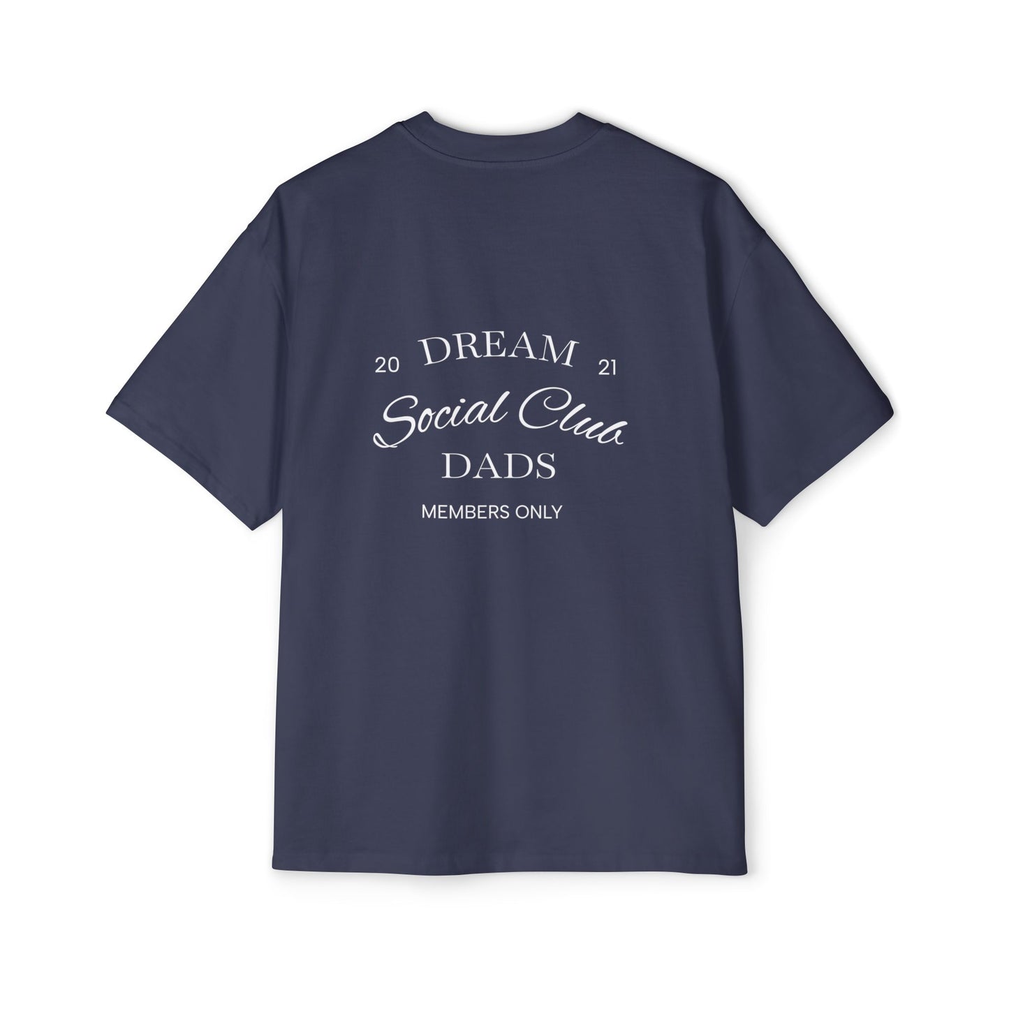 Dream Dads Tee — 'Dream Social Club Dads' Red Oversized Men's T-Shirt